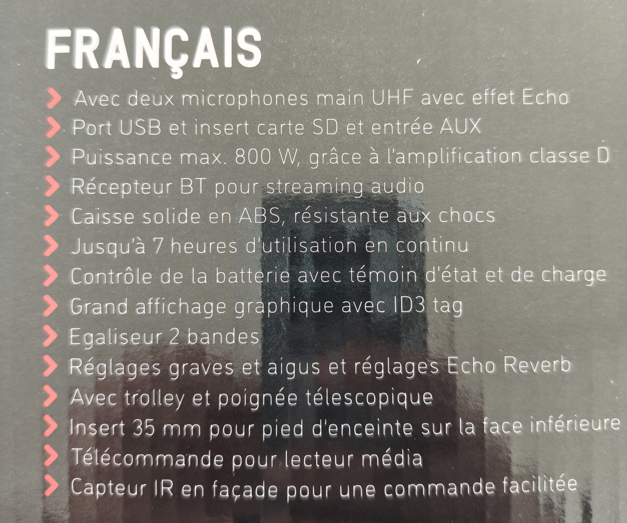 Enceinte Portable 800W +2 Micros Location – Image 6
